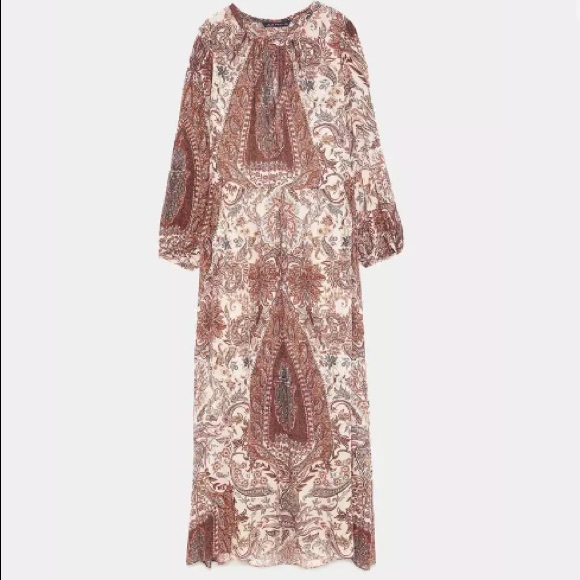 Zara printed boho dress - Picture 6 of 10